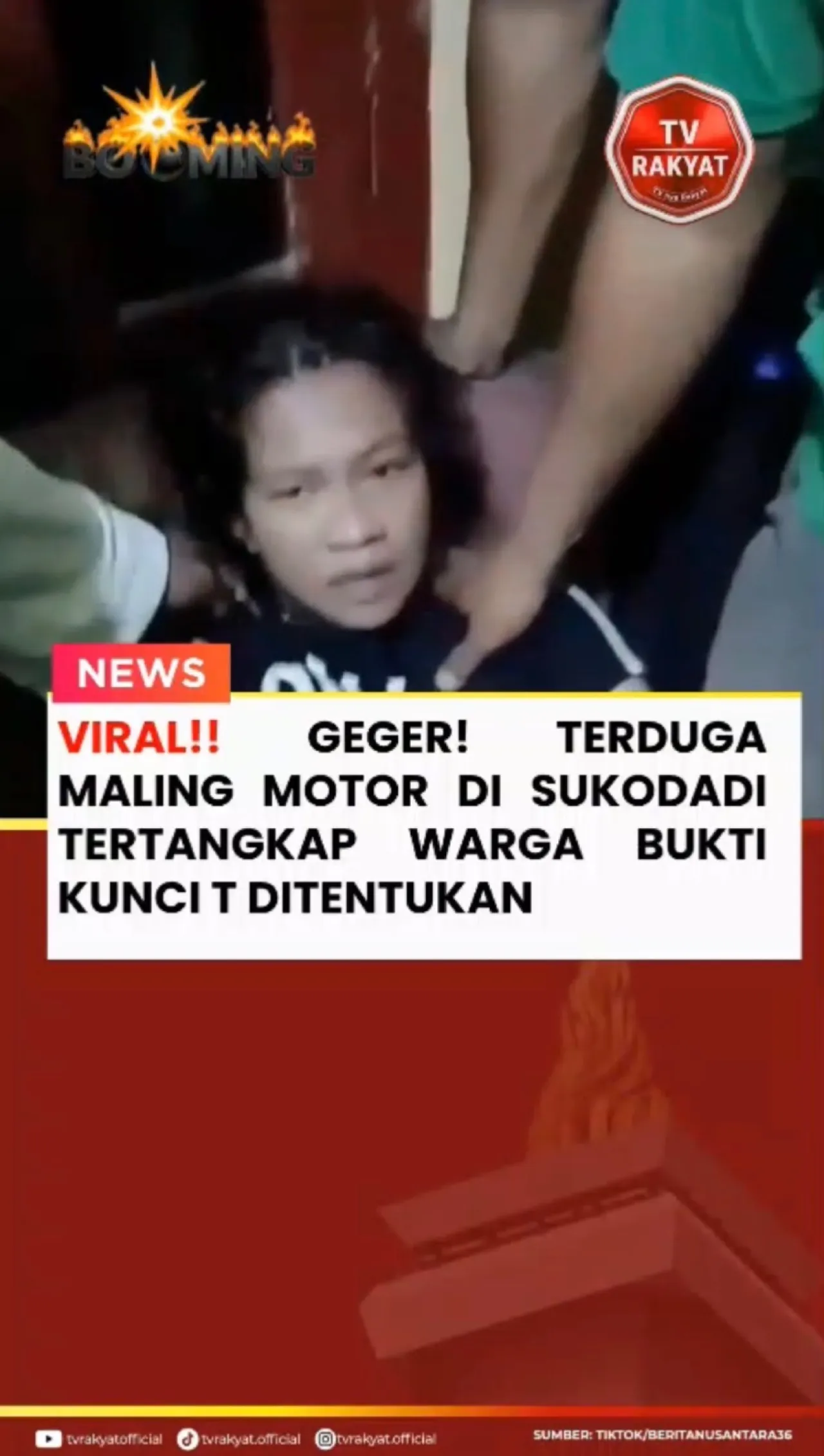 Dugaan Curanmor di Sukodadi Lamongan: Terduga Pelaku Dikepung Warga dan Sempat Membantah — News